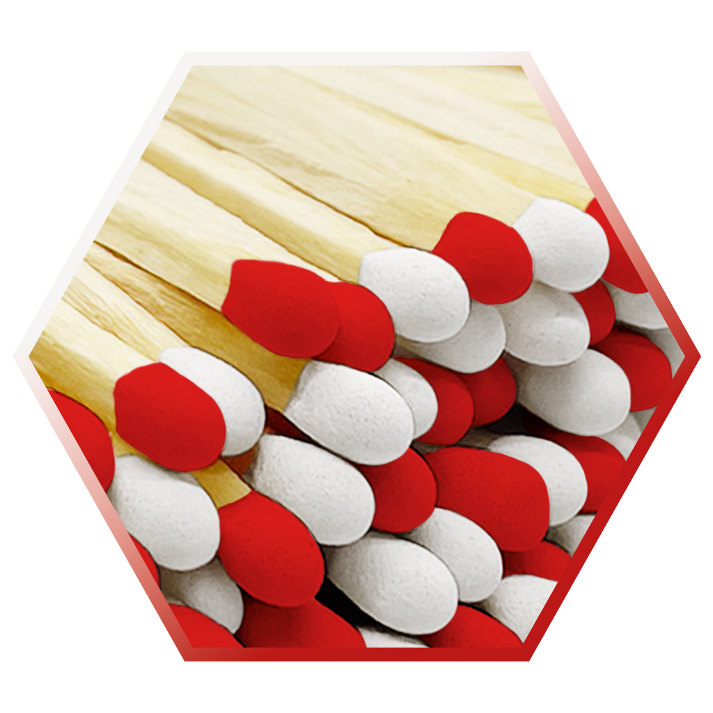 2" Mini Cloche Matches
