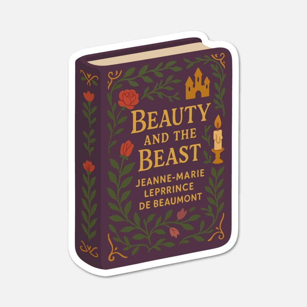 Beauty And The Beast by Jeanne-Marie Leprince de Beaumont - Book Sticker