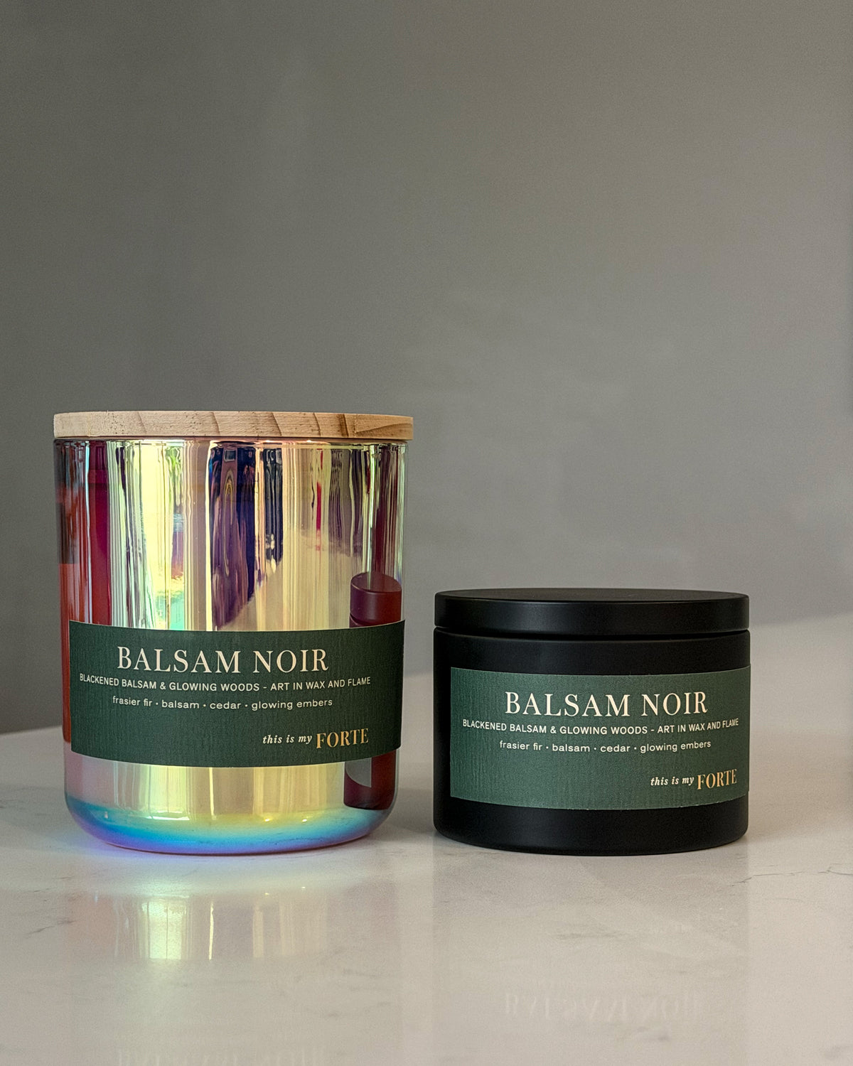 Balsam Noir Coco Soy Beeswax – Travel Tin Candle