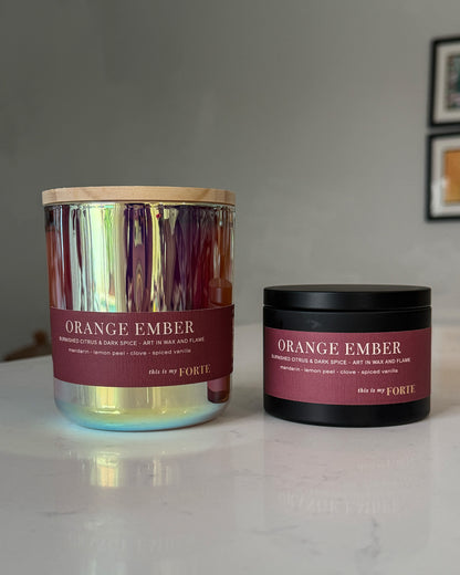 Orange Ember Soy Beeswax – Travel Tin Candle