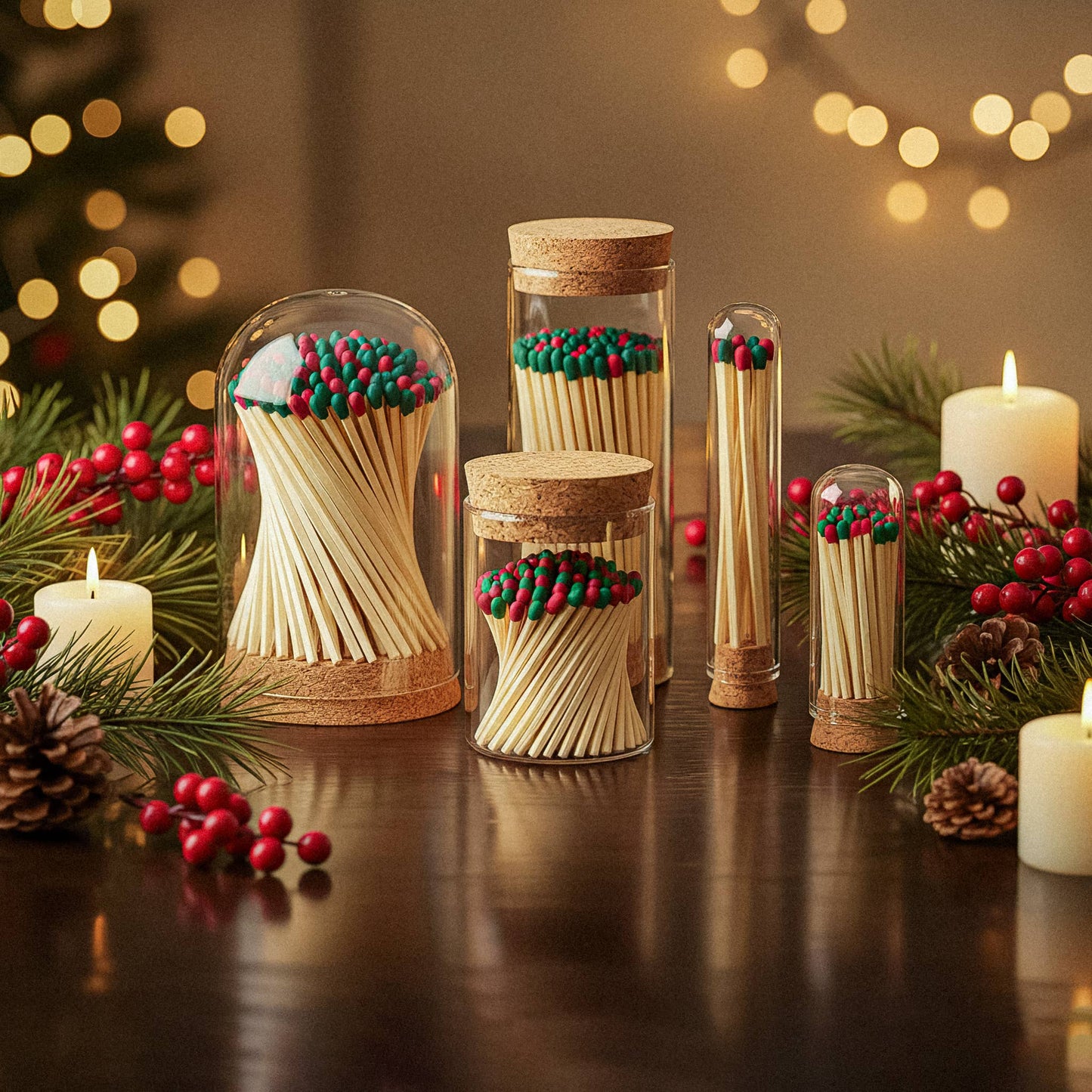 2" Mini Cloche Matches