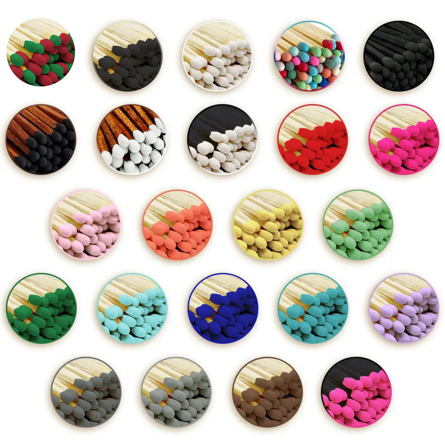 2" Mini Cloche Matches