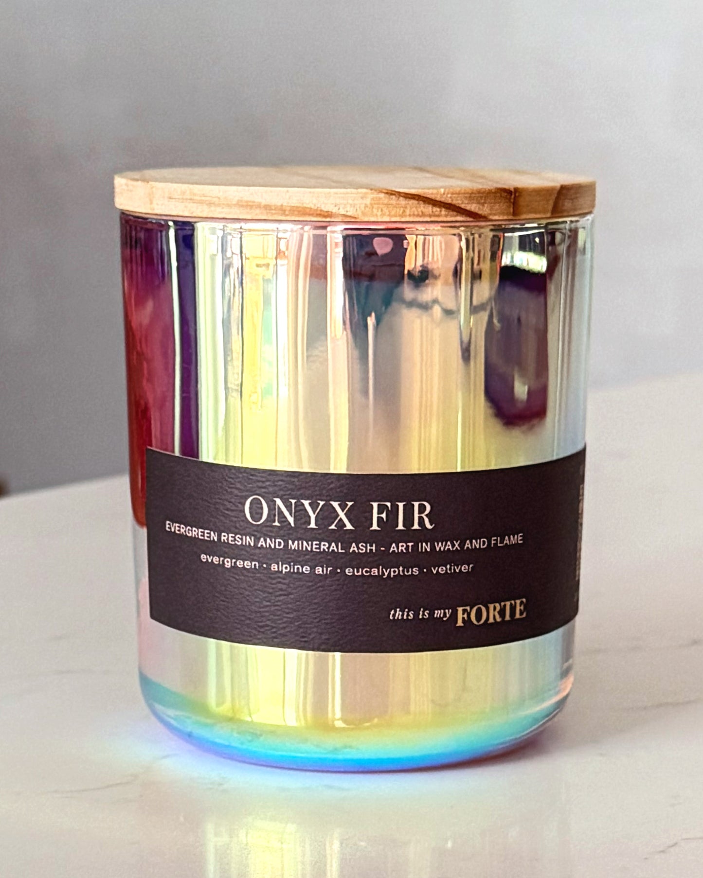 Onyx Fir Prism Candle